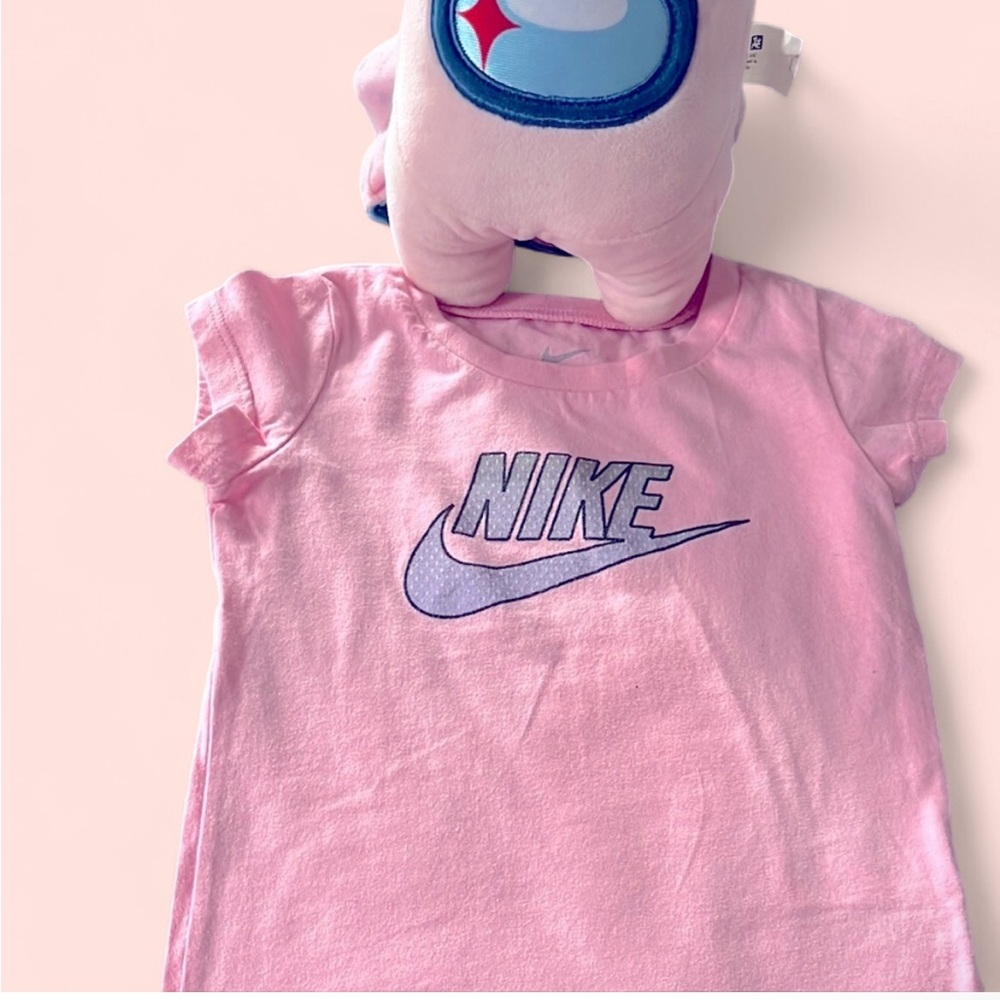 Nike Pink Tee with Bold Logo